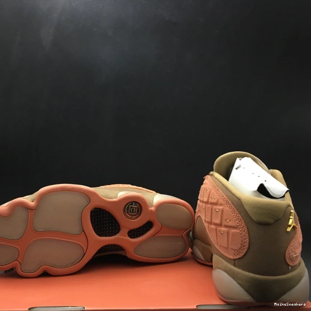 MaikeSneakers Stone Air 13 AT3102-200 Canteen-Terra Sepia Jordan Low Blush CLOT x 0803